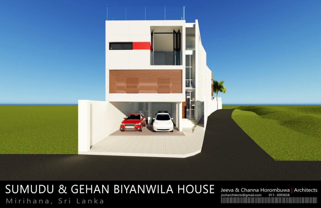 Madiwela house architects srilanka proposed projects