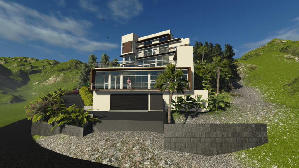 Heeresagala House This is a four bedroom 9000 sqft house designed for a sloping site with a panoramic view.